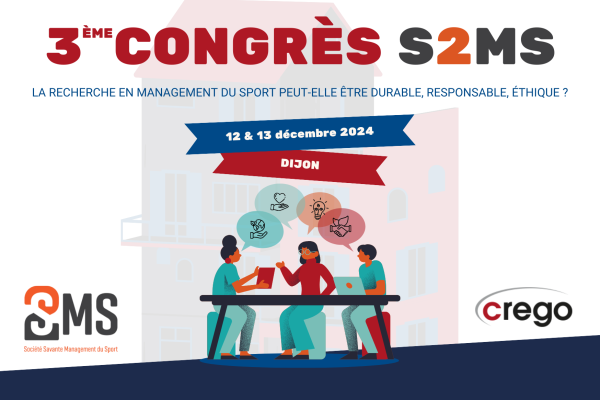 3e congrès Société Savante de Management du Sport (S2MS) – 12 & 13 décembre 2024